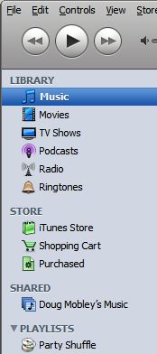 Shared iTunes Library